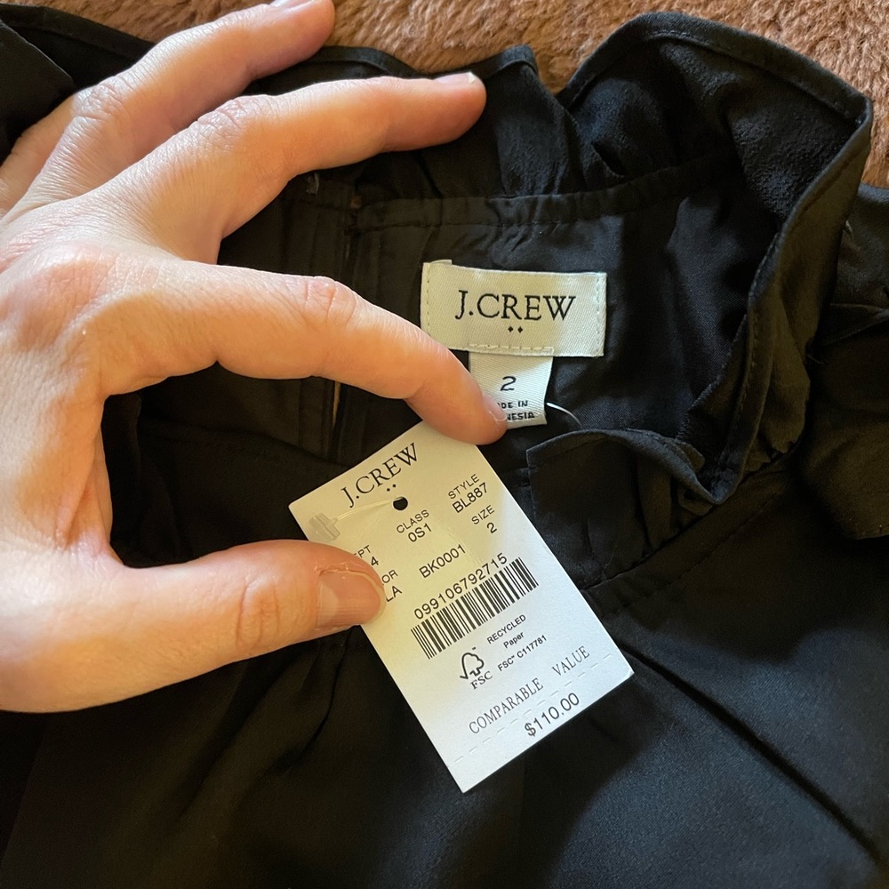 Brand new J. Crew black dress